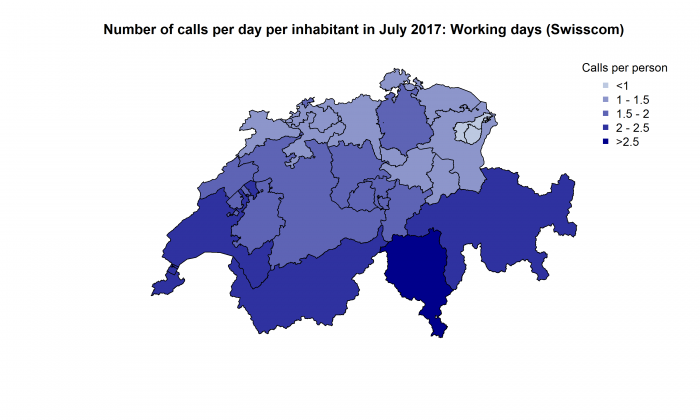 What does mobile phone data reveal about Switzerland?