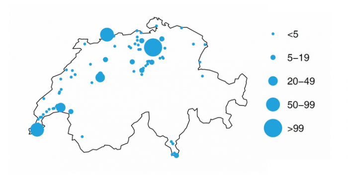 Mapping the data science hotspots in Switzerland